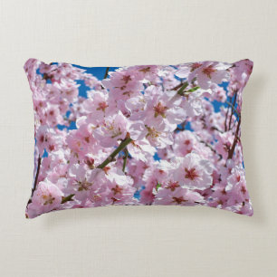 Beautiful Spring Cherry Blossoms Decorative Cushion