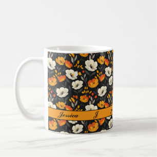 Beautiful Spring Colourful Girly Wildflowers Scrip Coffee Mug