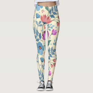 Beautiful Spring Floral Leggings