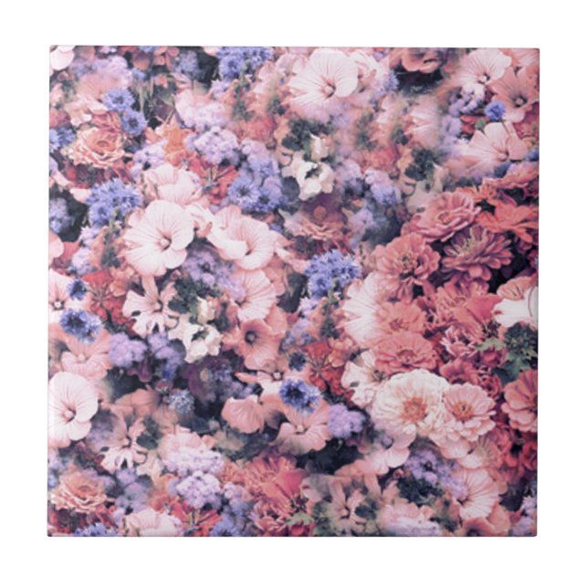Beautiful Spring Floral Tile (Front)