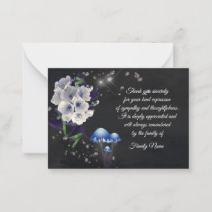 Beautiful Spring Flower After Funeral Thank You Card