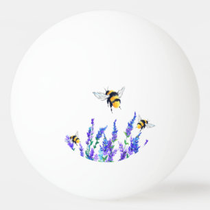 Beautiful Spring Flowers and Bees Flying - Drawing Ping Pong Ball