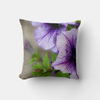 Beautiful spring flowers purple cushion