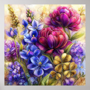 Beautiful Spring Flowers Wall Art 15