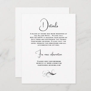 Beautiful Spring Flowers Wedding  Enclosure Card