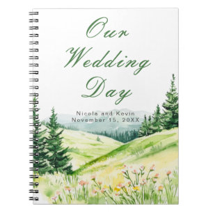 Beautiful Spring Landscape Wedding Notebook