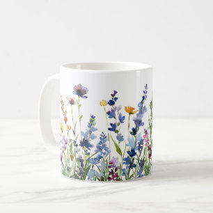 Beautiful Spring Meadow Flowers Wrap Coffee Mug