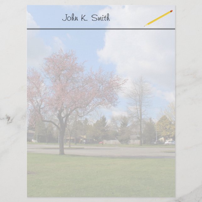 Beautiful spring park landscape photography (Front)