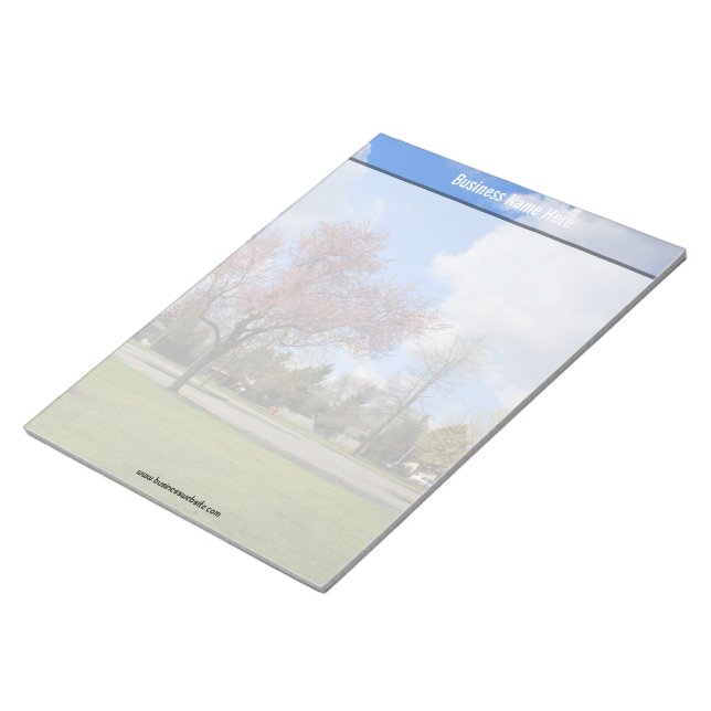 Beautiful spring park landscape photography notepad (Angled)