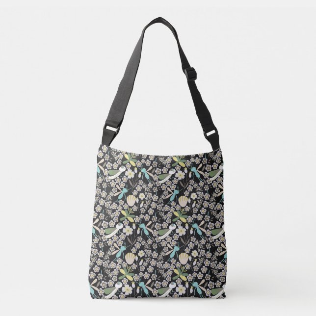 Beautiful Spring Pattern Crossbody Bag (Front)