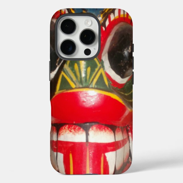 Beautiful Sri Lankan Traditional Fire Mask Art  Case-Mate iPhone Case (Back)