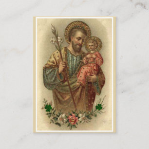 Beautiful St. Joseph Memorare Prayer Holy Cards