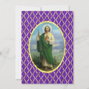 Beautiful St. Jude Prayer Holiday Card