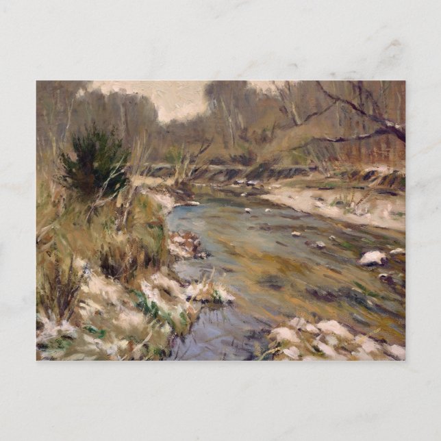 Beautiful St Louis County Kiefer Creek in Winter Postcard (Front)