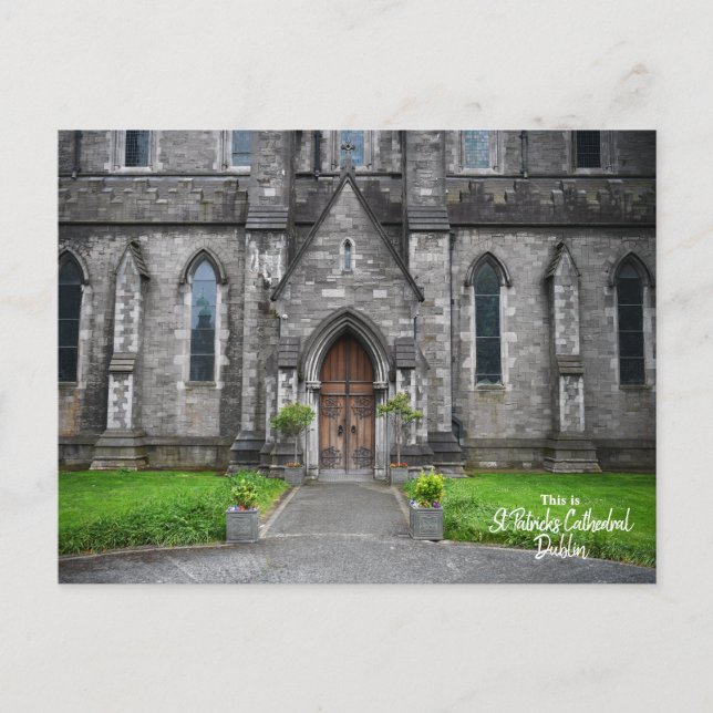 Beautiful St. Patrick's Cathedral Dublin, Ireland Postcard (Front)