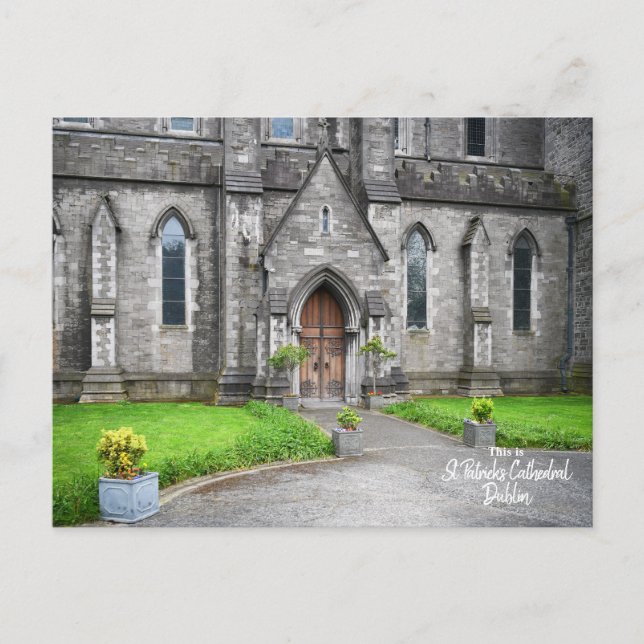 Beautiful St. Patrick's Cathedral Dublin, Ireland Postcard (Front)