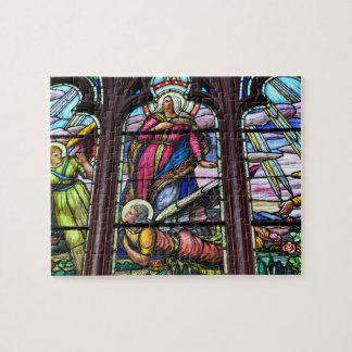 Beautiful stain glass window jigsaw puzzle