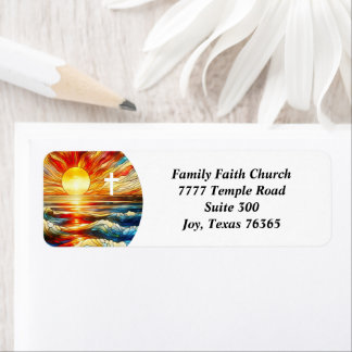 Beautiful Stained Glass Cross Church Return