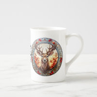 Beautiful Stained Glass Reindeer 