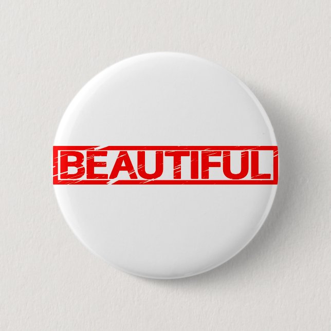 Beautiful Stamp 6 Cm Round Badge (Front)