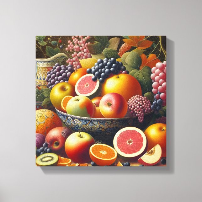 Beautiful Still life Fruits Painting canvas Arts Print (Front)