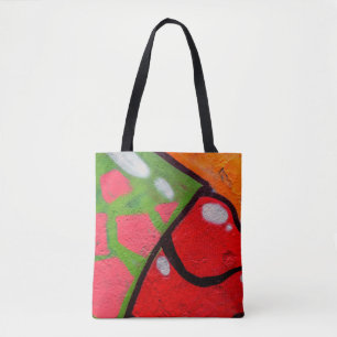 Beautiful street art of graffiti. Abstract color c Tote Bag