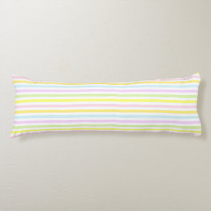 Beautiful Stripes in Pastel Colours Body Cushion
