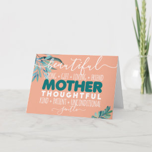 Beautiful, strong, friend Happy mother's Day Card