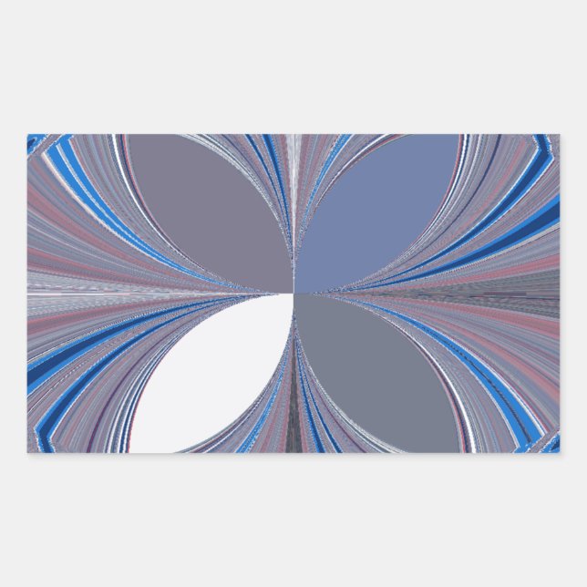 Beautiful stunning  Butterfly soft blue colours Ar Rectangular Sticker (Front)
