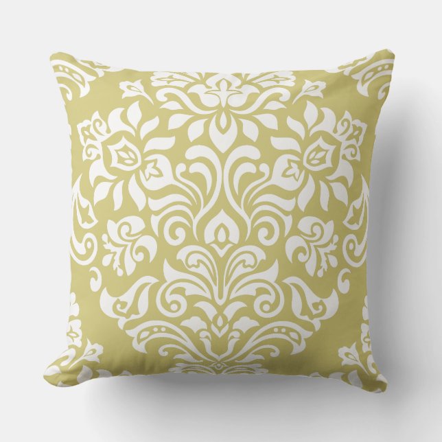 Beautiful Stylish Floral Damask Cushion (Front)