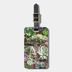 Beautiful Succulents Luggage Tag