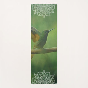Beautiful Sugar Bird Mandala Yoga Mat