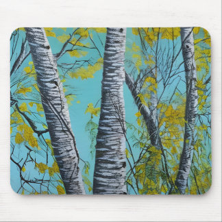 Beautiful Summer Birch Mouse Pad