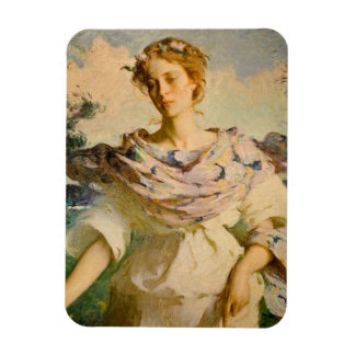 Beautiful Summer Goddess by Frank W Benson Magnet