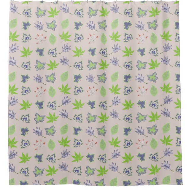 Beautiful Summer Pattern Shower Curtain (Front)