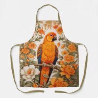 Beautiful Sun Conure William Morris Inspired