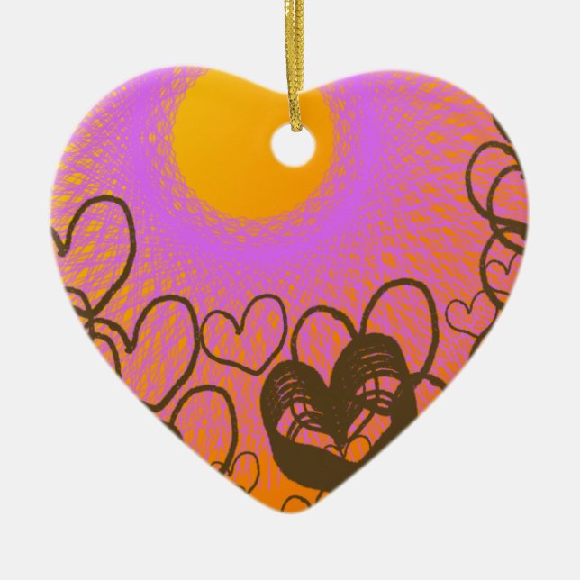 beautiful sun lover ceramic tree decoration (Front)