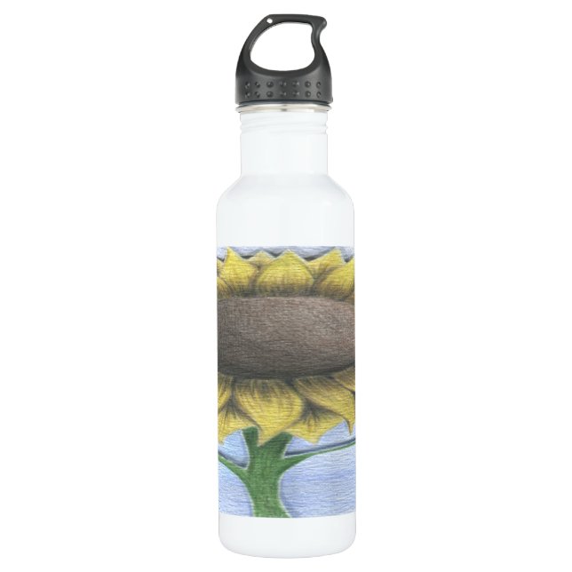 Beautiful Sunflower 710 Ml Water Bottle (Front)