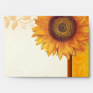 beautiful sunflower envelopes