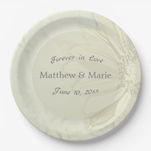 Beautiful Sunflower Floral design Paper Plate