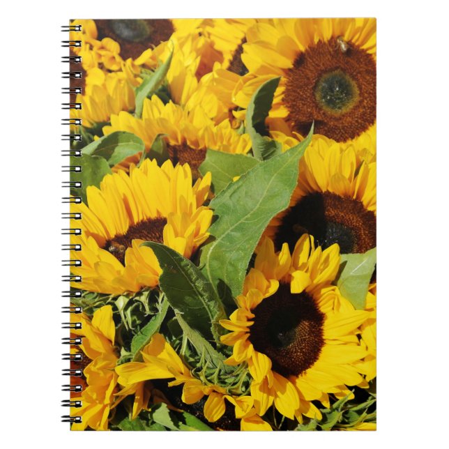 Beautiful Sunflower Photo Notebook (80 Pages B&W) (Front)