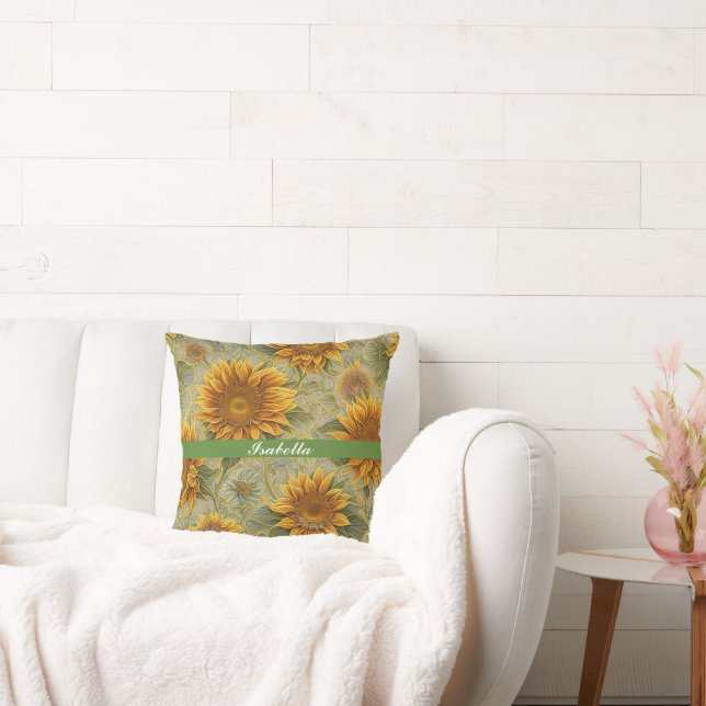 Beautiful Sunflower Popular Collection Cushion (Couch)