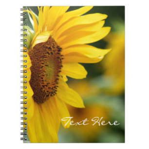 Beautiful Sunflower Spiral Notebook