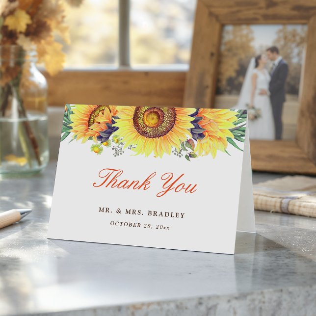 Beautiful Sunflower Stylish Seasonal Thank You (Creator Uploaded)