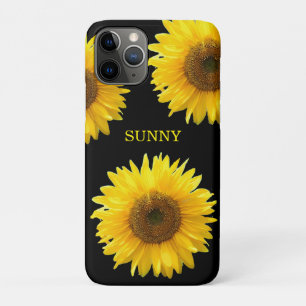 Beautiful Sunflowers on Black Case-Mate iPhone Cas Case-Mate iPhone Case