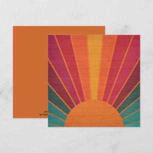 Beautiful Sunny Sun Rays Southwestern Folk Art Card