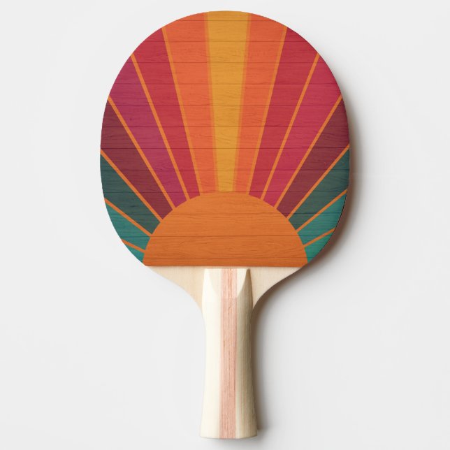 Beautiful Sunny Sun Rays Southwestern Folk Art Ping Pong Paddle (Front)