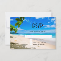 Beautiful Sunny Tropical Beach Photo Wedding