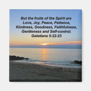 BEAUTIFUL SUNRISE FRUITS OF THE SPIRIT MAGNET