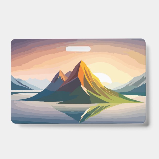  Beautiful Sunrise  ID Badge (Front)